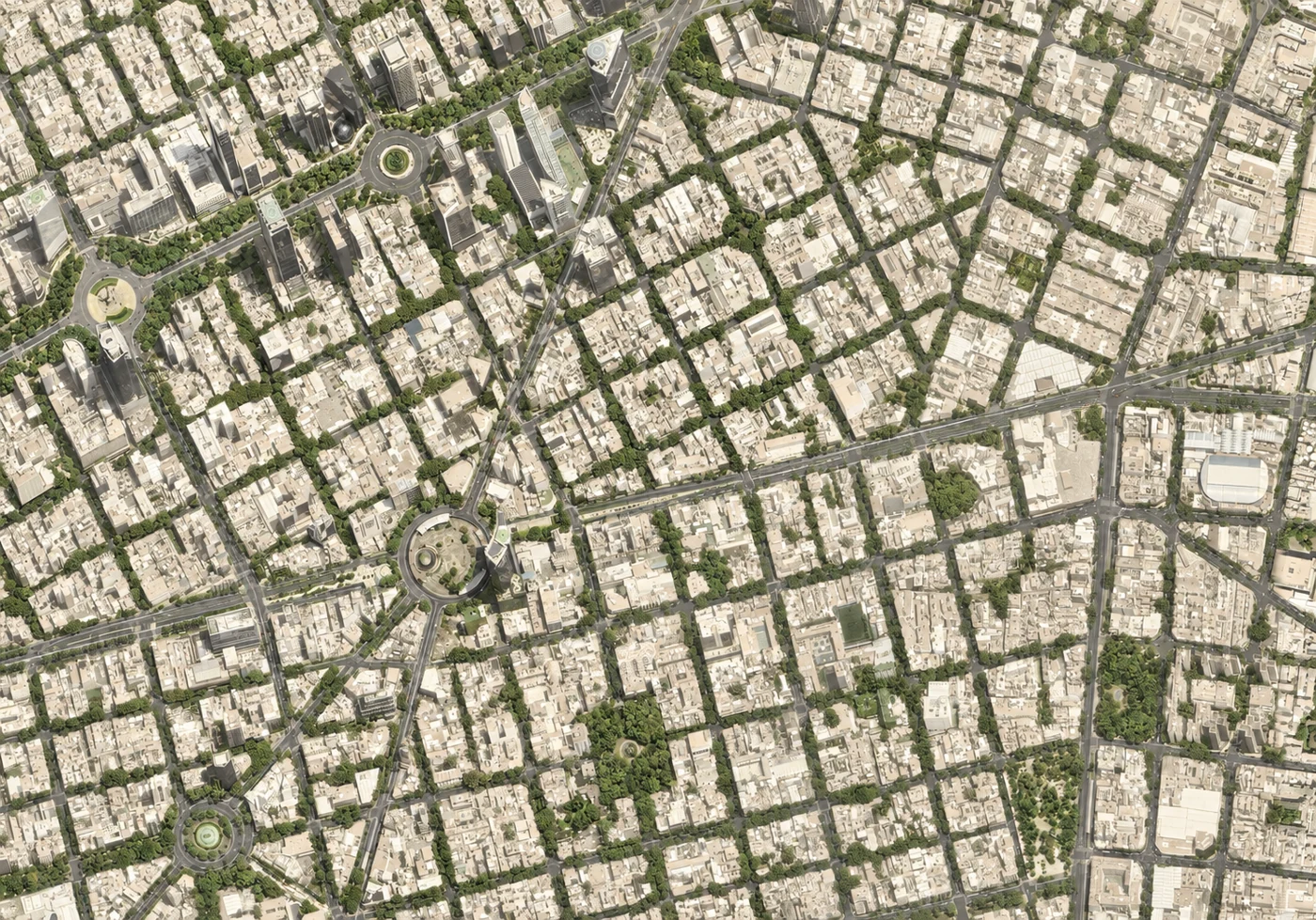 Vista aérea del entorno de + Liverpool en la colonia Juárez, Ciudad de México.